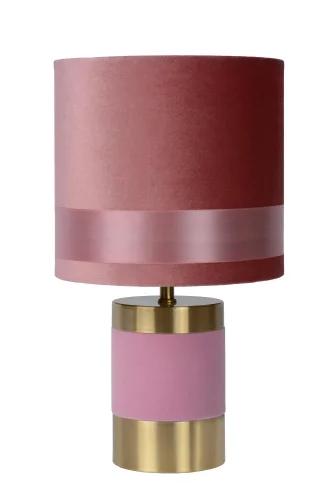 Настольная лампа Extravaganza Frizzle 10500/81/66 Lucide розовая 1 лампа, основание розовое металл в стиле винтаж современный  фото 2